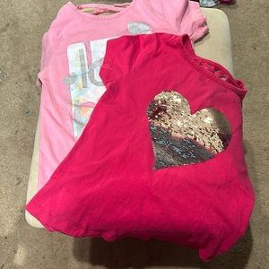 Little girls tshirts size 7/8